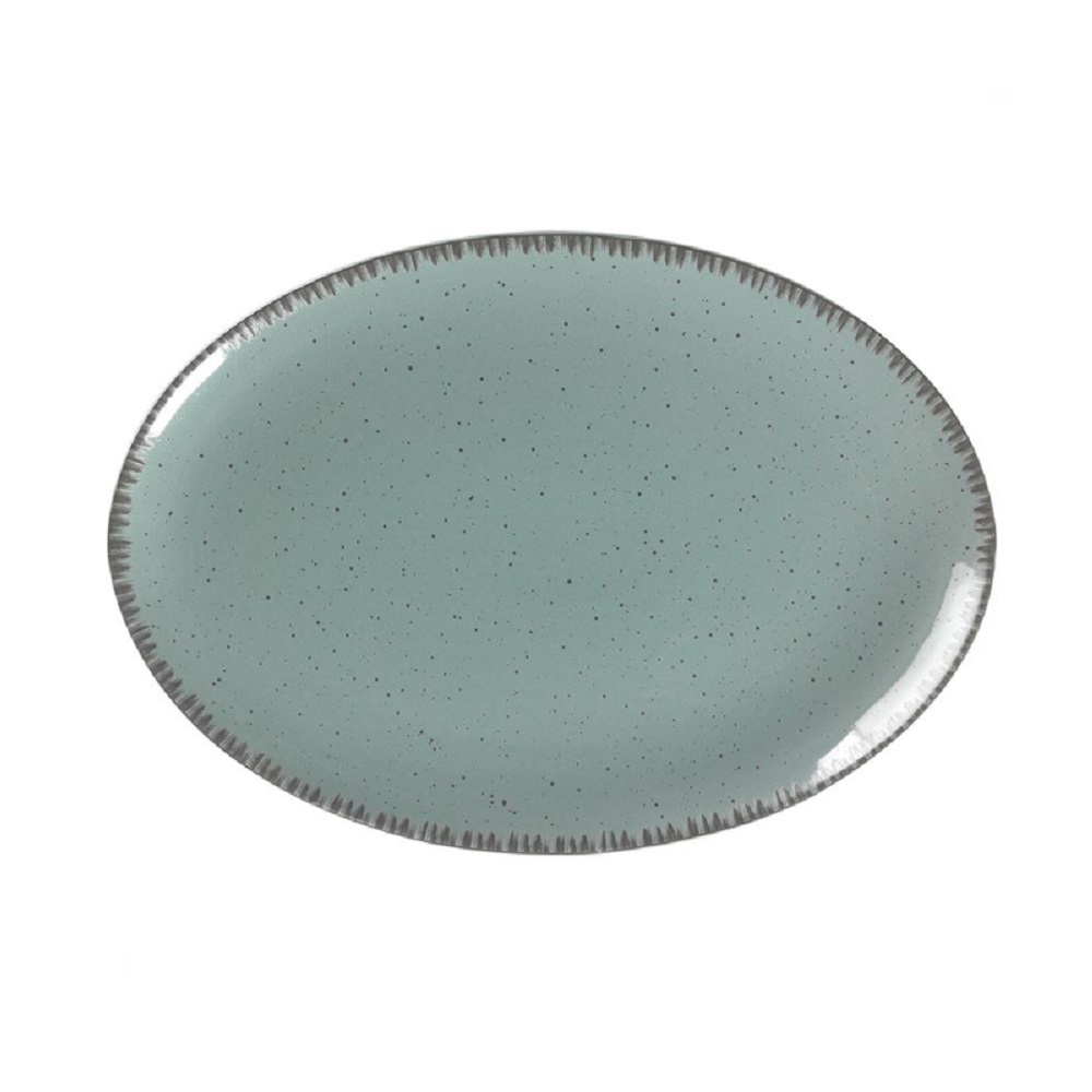 00744373.jpg DOT - URANUS BLUE OVAL PLATTER 36 CM - Image 1