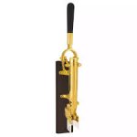 BOJ - PROFESSIONAL WALL MOUNTED CORKSCREW OLD COPPERED  WITH SAPELE WOODEN BACKING