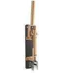 BOJ - PROFESSIONAL WALL MOUNTED CORKSCREW OCHRE BROWN WITH DARK GREY WOODEN BACKING