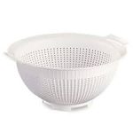 ARAVEN - PP ROUND COLANDER 24 CM WHITE