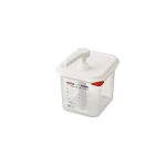 ARAVEN - PP GN CONTAINER 1/6 x 200 MM WITH SAUCE PUMP / 2.6 L
