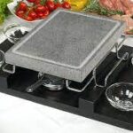 ILSA - VOLCANIC STONE 21x29 CM WITH 18/10 ST/ST SUPPORT AND W/TRAY 29x48 CM SET OF 9