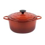 ILSA - RED ENAMELLED CAST IRON ROUND CASSEROLE 26 CM - 5 L