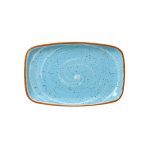DOT - AEGEAN BLUE RECTANGULAR PLATTER 24 x 16 CM