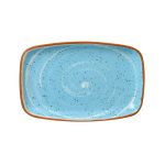 DOT - AEGEAN BLUE RECTANGULAR PLATTER 31 x 21 CM