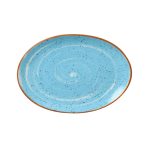 DOT - AEGEAN BLUE OVAL PLATTER 36 CM