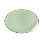 DOT - PISTACHIO GREEN OVAL PLATTER 31 CM