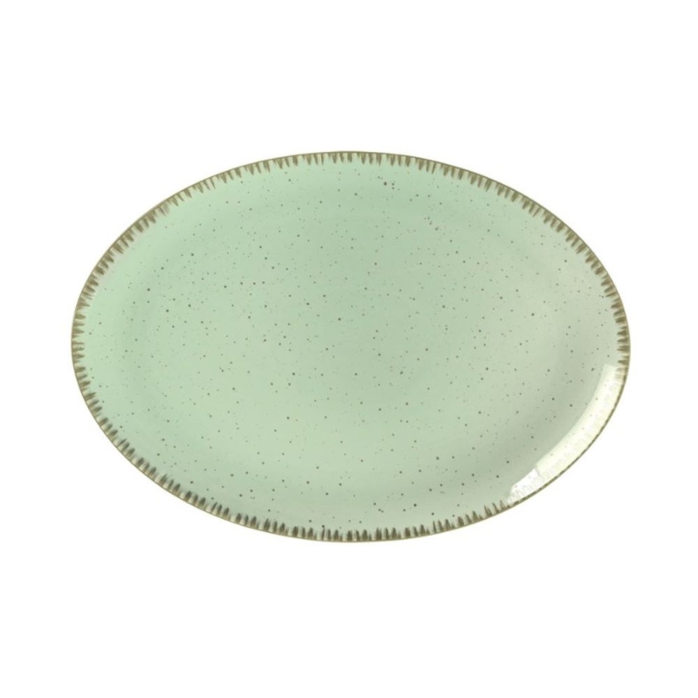 0744378.jpg DOT - PISTACHIO GREEN OVAL PLATTER 31 CM - Image 1