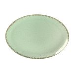 DOT - PISTACHIO GREEN OVAL PLATTER 36 CM