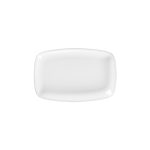 DOT - WHITE RECTANGULAR PLATTER 24 x 16 CM