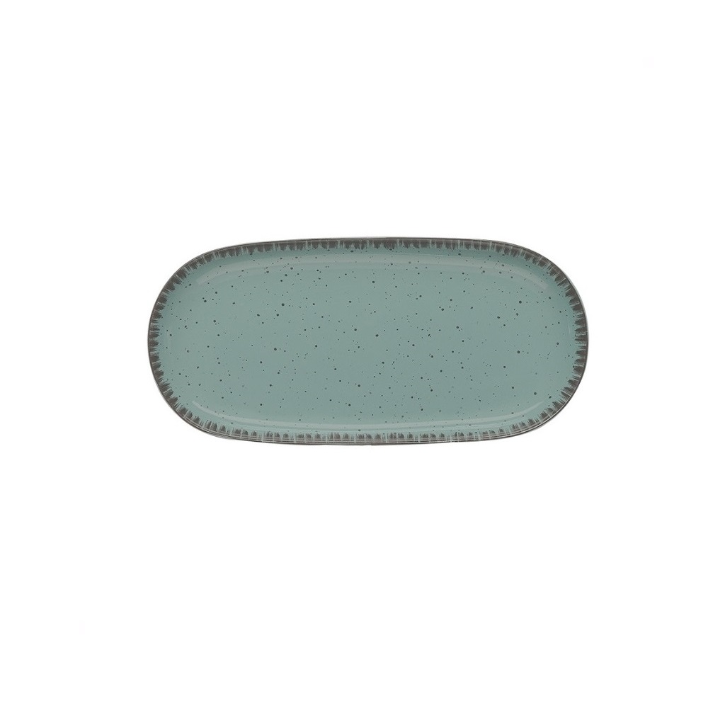 0744470.jpg DOT - URANUS BLUE OVAL PLATTER 25 x 12 CM - Image 1