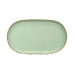 DOT - PISTACHIO GREEN OVAL PLATTER 33 x 19 CM