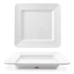 ALAR - MELAMINE SQUARE PLATE WHITE 30.5 CM