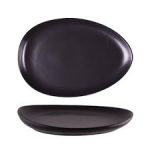 ALAR - SILICE BLACK ALPHA OVAL TRAY 41 CM
