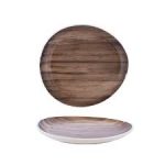 ALAR - SELVA ROUND SHAPE BROWN PLATE 27x25 CM