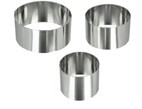 MTX - SET OF 3 ROUND COOKING RINGS H:4 CM