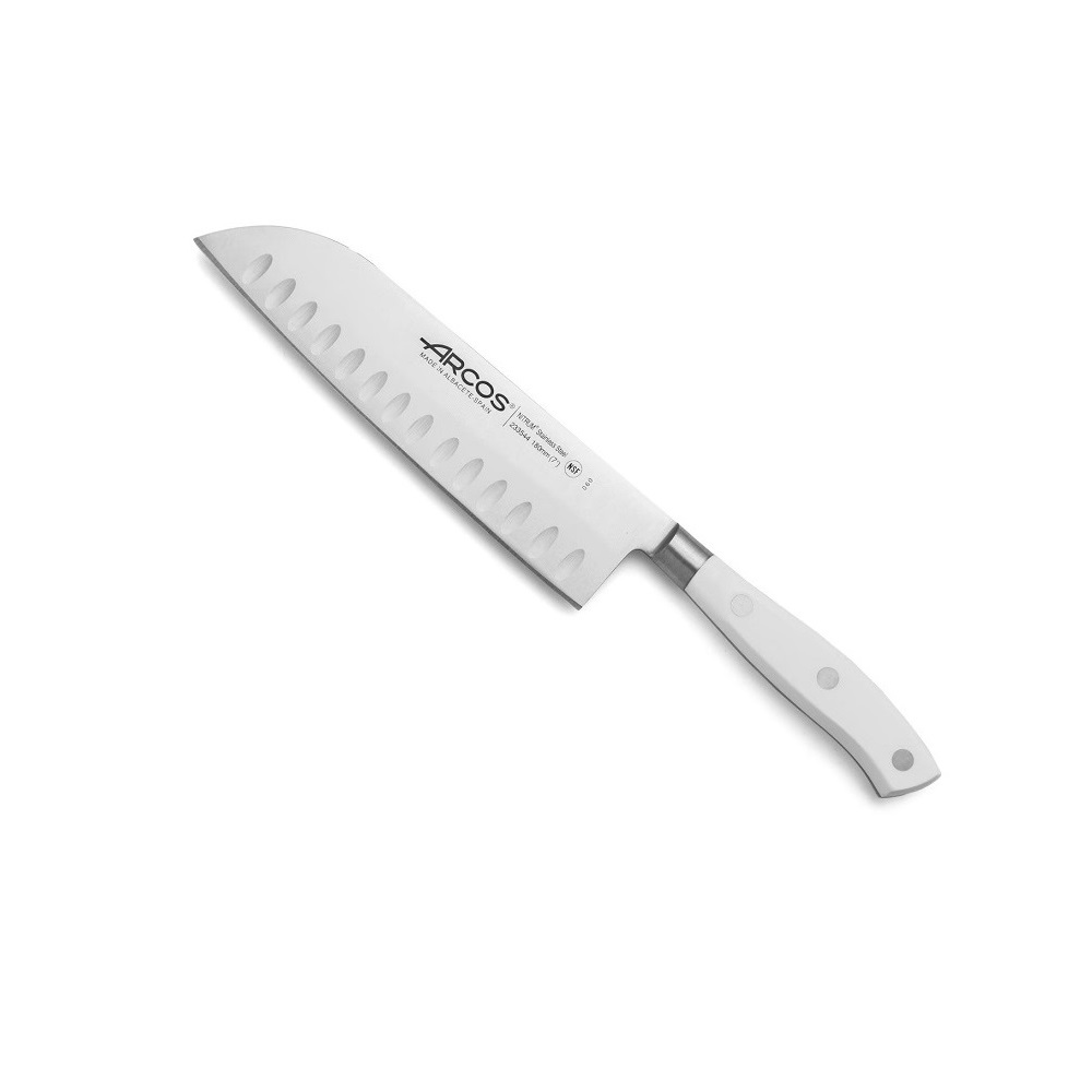 233524.jpg ARCOS – RIVIERA SANTOKU KNIFE 17.5 CM WHITE - Image 1