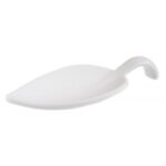 APS - LEAF BUFFET SPOON MELAMINE WHITE 10 x 4.5 CM
