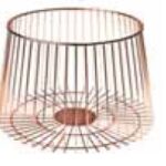 COSY - COPPER FRUIT BASKET 30 x 15.5 CM