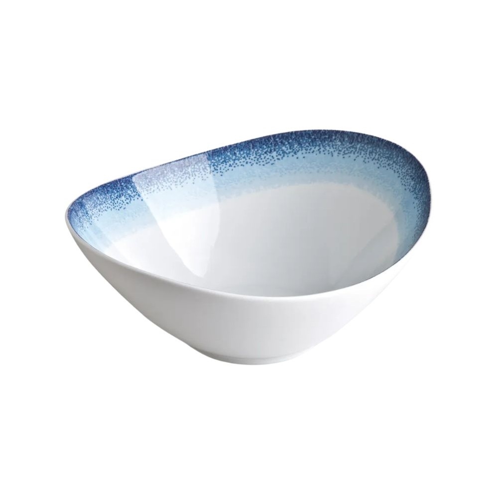 3182156.jpg *DISCONTINUED - IONIA - APEIRON BLUE OVAL SALAD BOWL 27 CM - Image 1