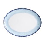 *DISCONTINUED - IONIA - APEIRON BLUE OVAL PLATTER 36.5 CM