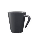 GLASS FOR EVER - COFFEE MUG DARK GREY 27 CL