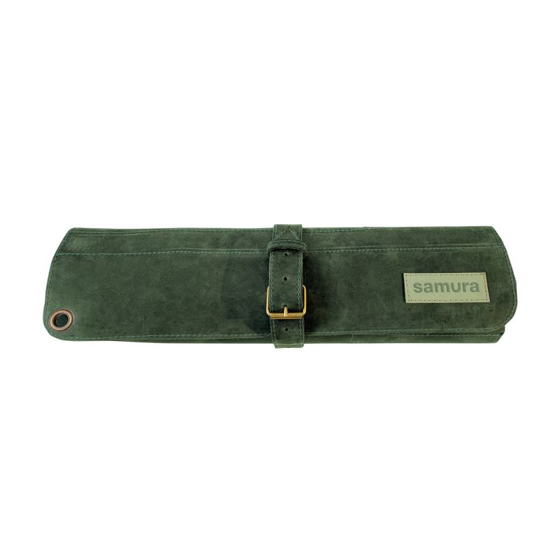 4751029324313.jpg SAMURA - CHEF ROLLS NATURAL LEATHER BLACK 7 PLACES 44 x 13 x 12 CM SCR-B - Image 1