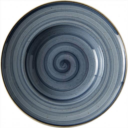 53.50020.jpg *DISCONTINUED - PORLINE - BLUE PASTA PLATE 26 CM - Image 1