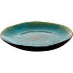 *DISCONTINUED - PALMER - LOTUS STONEWARE TURQUOISE DESSERT PLATE 21 CM