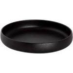 *DISCONTINUED - MAASTRICHT - PORCELAIN UNIVERSE BLACK MAT DESSERT PLATE 19 CM
