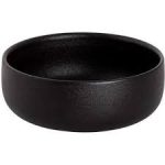 *DISCONTINUED - MAASTRICHT - PORCELAIN UNIVERSE BLACK MAT DEEP PLATE 21 CM