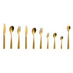 COMAS - BARCELONA GOLD 18/0 3.5 MM CAKE FORK SET OF 12 - Image 2