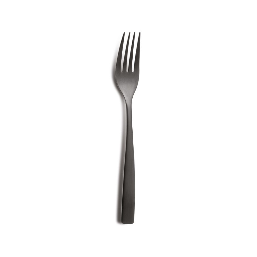 6104.jpg COMAS - BARCELONA BLACK 18/0 3.5 MM TABLE FORK SET OF 12 - Image 1