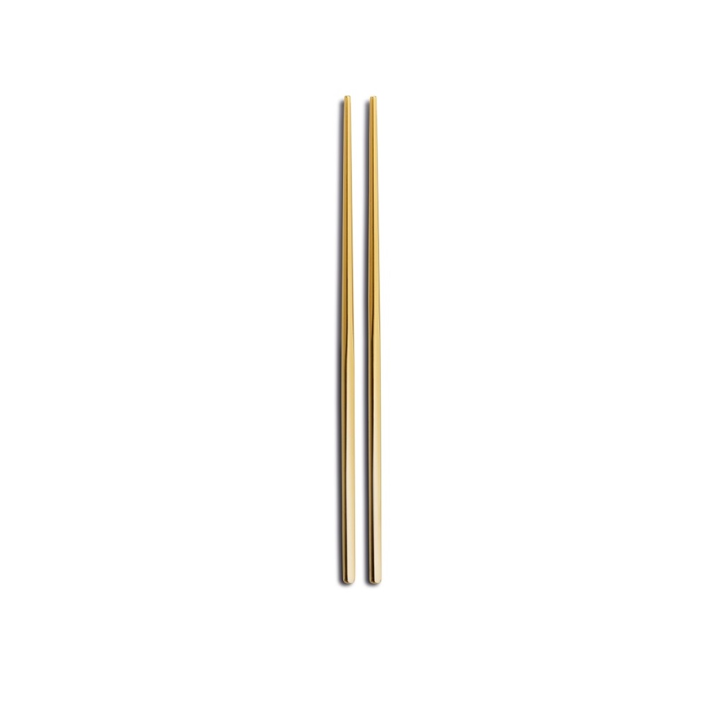 7424.jpg COMAS - CHOPSTICKS SET 5.5 MM ST/ST 18/10 GOLD FINISH - Image 1