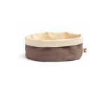 COMAS - 3 LAYER WOOVEN OVAL GREY BREAD BASKET 25 x 18 x 12 CM