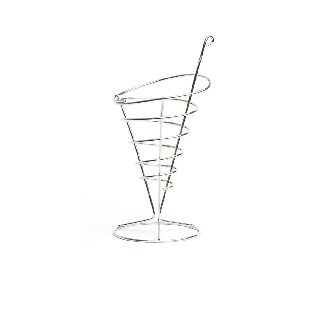 7487.jpg COMAS - CONE FOR CHIPS ST/ST 11x23 CM - Image 1