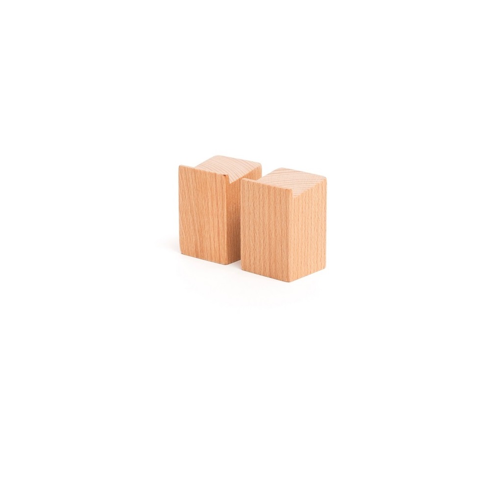 7839.jpg COMAS - BEECH WOOD HEIGHT ADJUSTER/SUPPORT SQUARE BOX 4x4x6 CM - Image 1