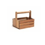 COMAS - ACACIA TABLE CADDIE WITH HANDLE 20 x 15 x 18 CM
