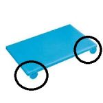 CUTTING BOARD STOPPER 40 x 40 x 10 MM COLOURED