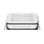 MORI2A - GN 1/1 x 100 MM - ST/ST 18/10 AISI 304 PERFORATED - Image 3