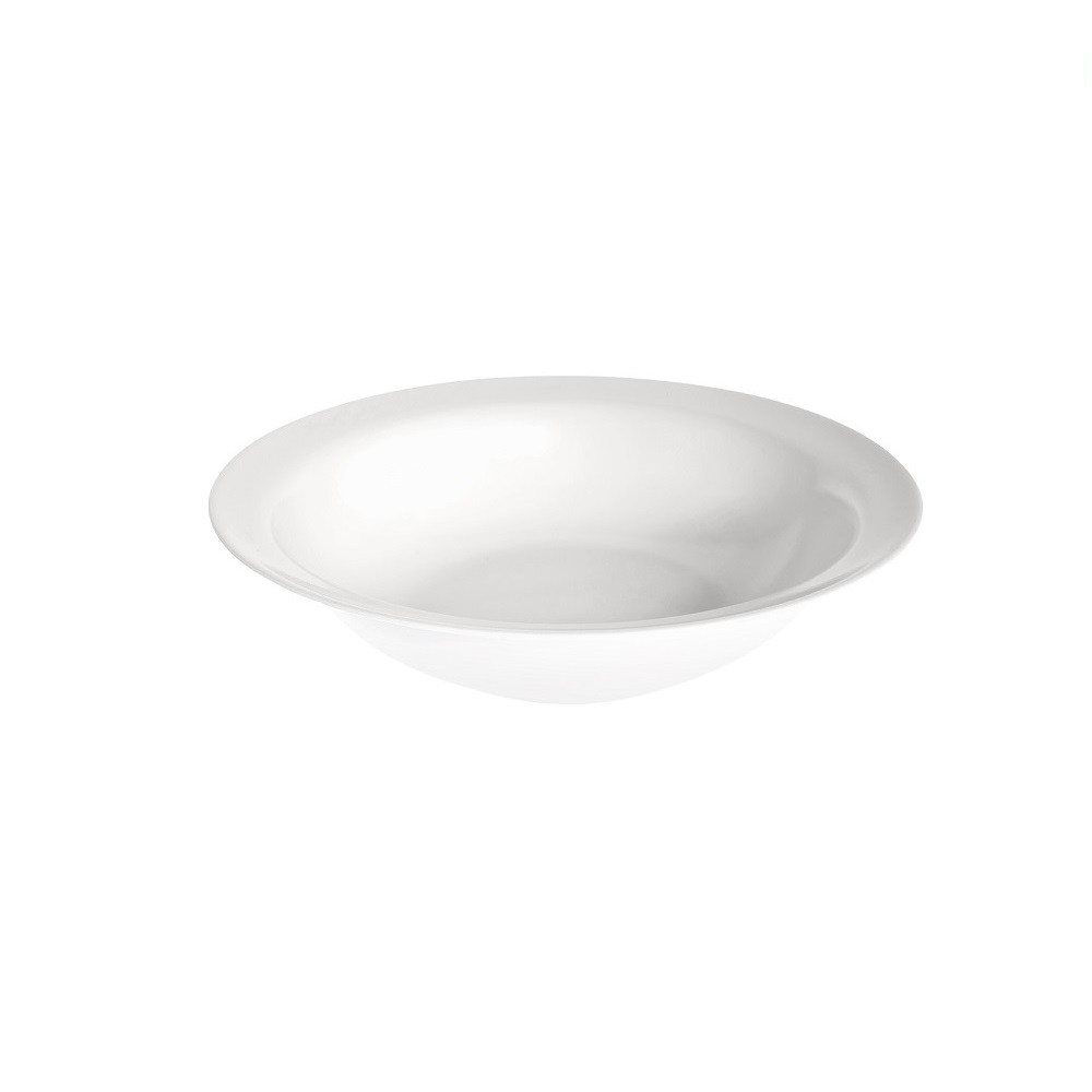 EVI3345.jpg MELAWARE - MELAMINE RIMMED SALAD BOWL WHITE 25.5 x 6.1 CM / 1 L No.254 403609 - Image 1