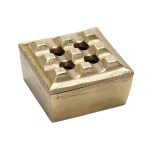 ESPIEL - BRONZE SQUARE ASHTRAY 8 x 8 CM FLA213