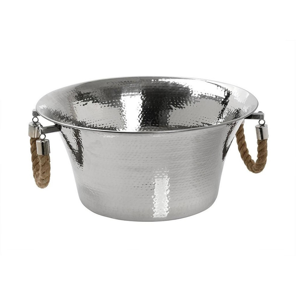 GET205.jpg ESPIEL - INOX PUNCH BOWL HAMMERED 44 CM H: 21 CM - Image 1