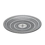 *DISCONTINUED - ESPIEL - CHARLOTTE DINNER PLATE 26.5 CM BLACK/WHITE