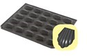 ELASTOTECH - 40 x 30 CM SILICON MOLD 25 MADELEINI FORM Ø 78 x 45 MM H: 17 MM / 30 ML