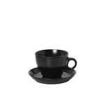 *DISCONTINUED - ESPIEL - BOGART ESPRESSO CUP WITH SAUCER BLACK 100 ML
