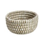 ESPIEL - JUTE ROUND BASKET BEIGE 25 x 13 CM