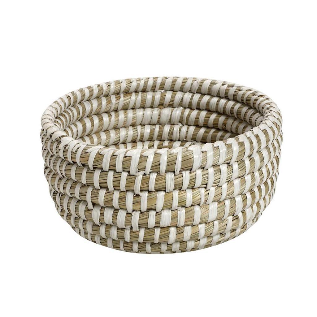 KAG133.jpg ESPIEL - JUTE ROUND BASKET BEIGE 25 x 13 CM - Image 1