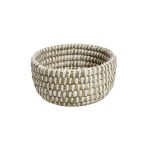 ESPIEL - JUTE ROUND BASKET BEIGE 17 x 9 CM