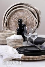 ESPIEL - JUTE ROUND BASKET BEIGE 17 x 9 CM - Image 4
